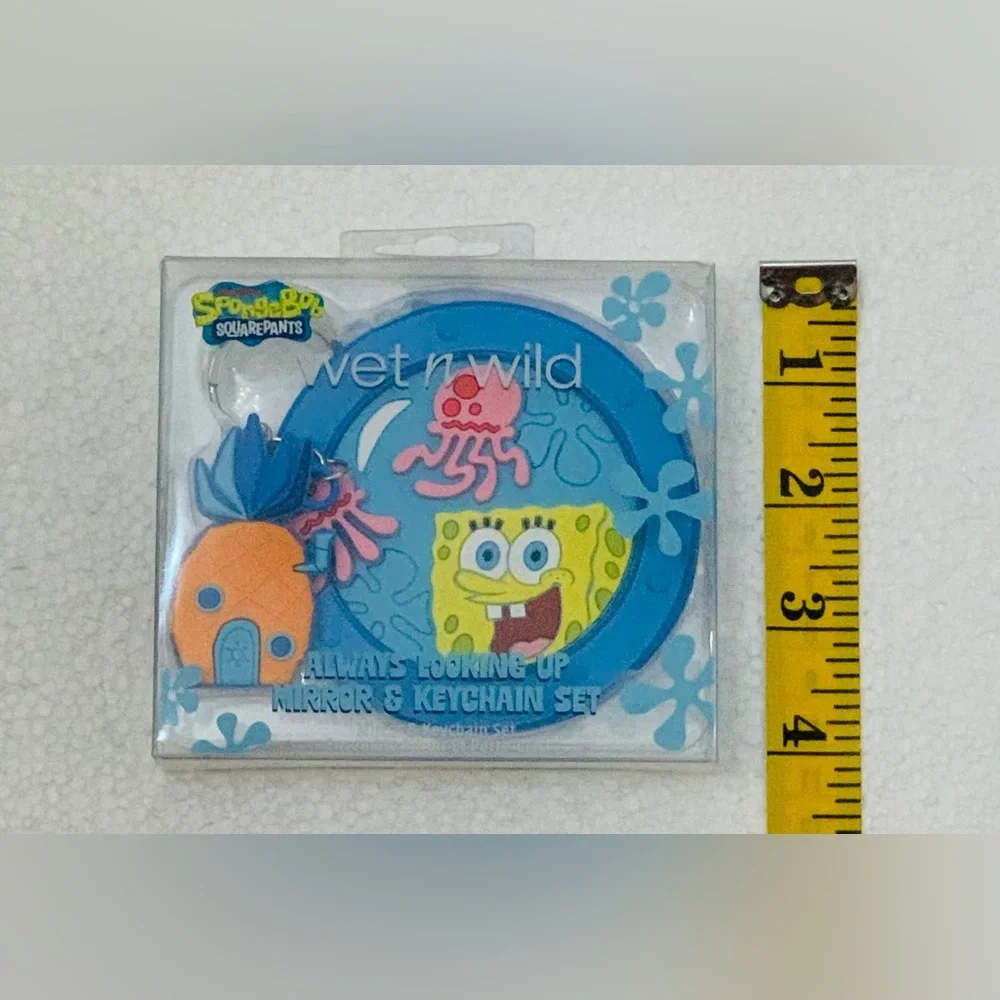 Wet N Wild SpongeBob Face Mirror and Keychain Set - Always Looking Up